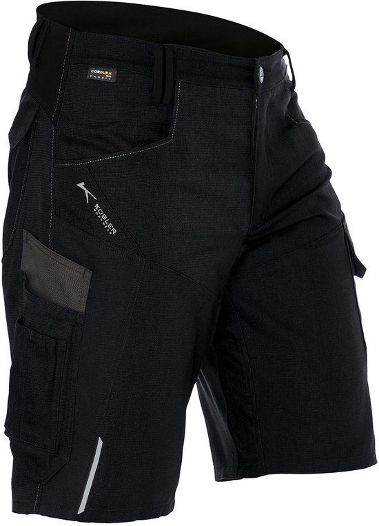 KÜBLER BODYFORCE 24255302 Short de travail HOMME Noir - Stretch
