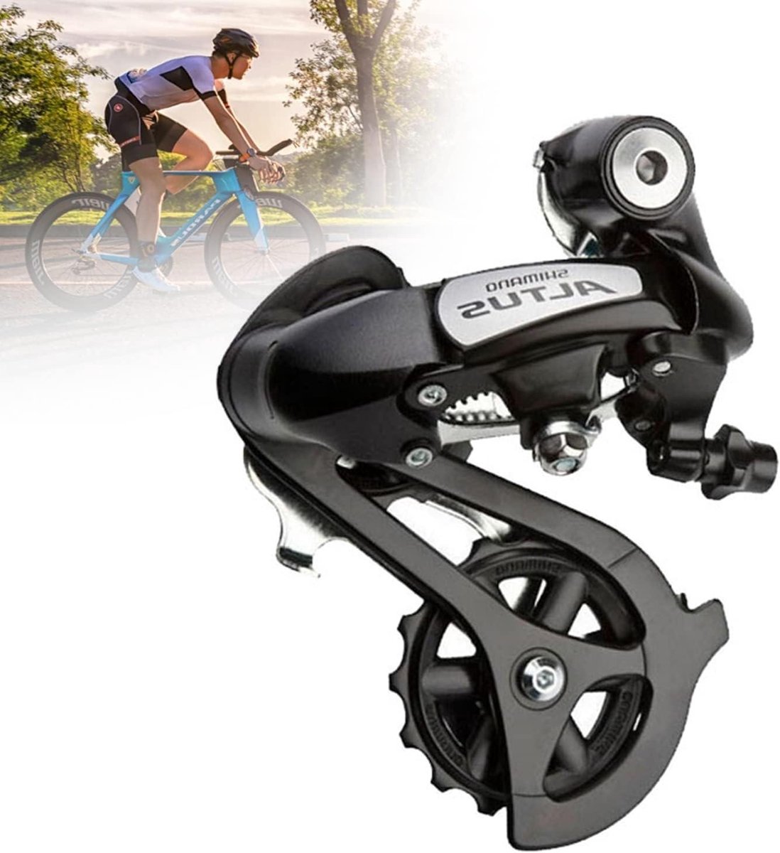 Fietsschakelsysteem - Versnellingshendel Achterderailleur - Fietsen Onderhoud - Universele Compatibiliteit - 7/8 Versnellingen - Zwart