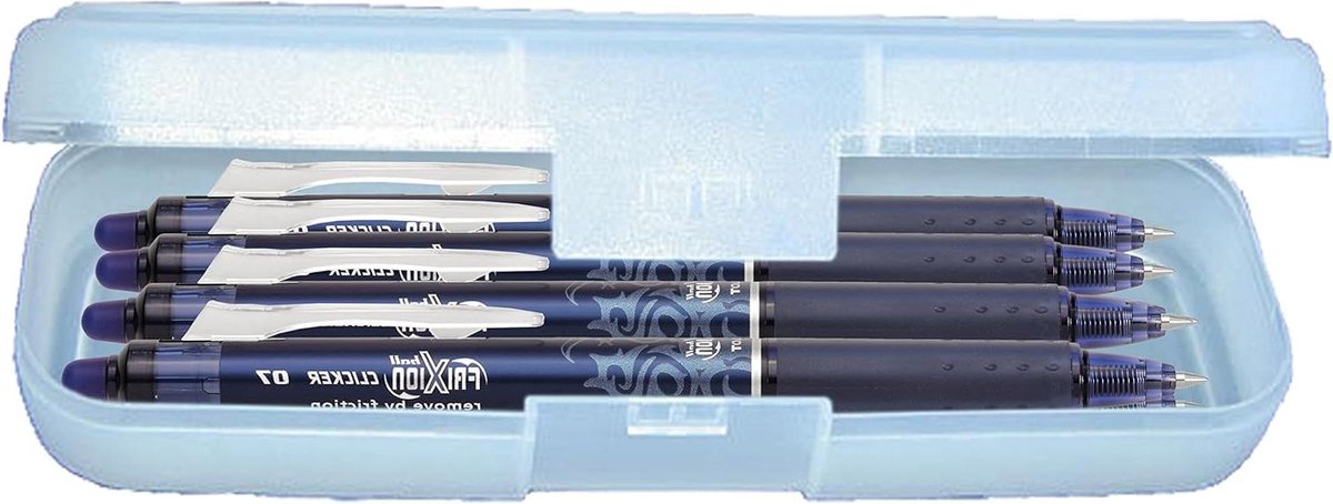 Rollerball Pennen - Uitwisbare Pen - Schrijven en Corrigeren - Wrijvingsloos Uitwisbaar - 6 Stuks - Blauwzwart