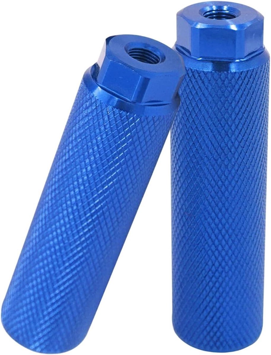 Fiets Voetsteunen - BMX Haringen - Stunt Fietsen - Antislip Grip - 2 stuks - Koningblauw