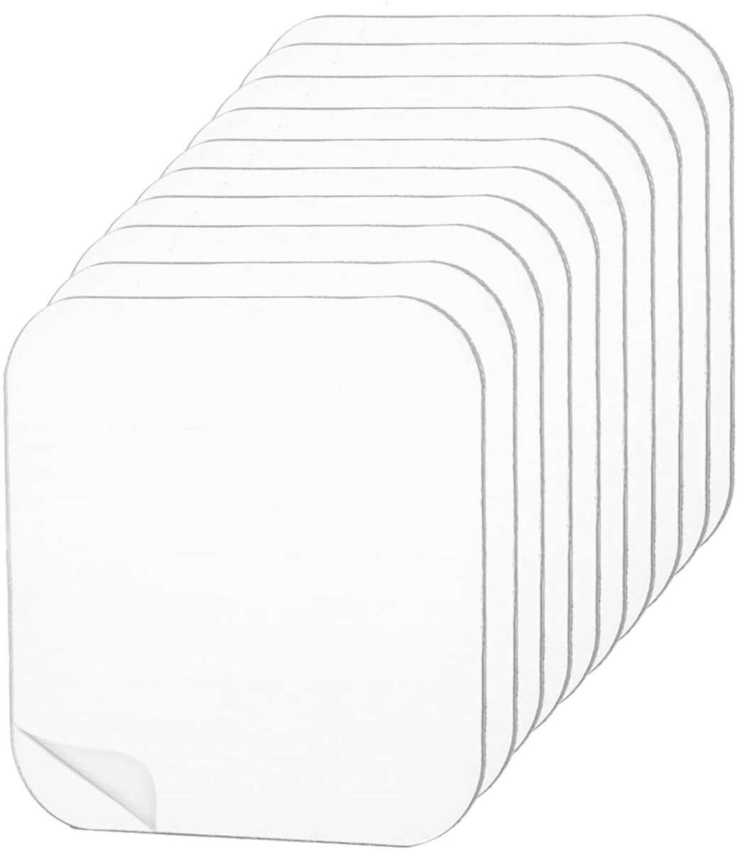 Dubbelzijdige Kleefpads - Verwijderbare Pads - Sporenloos Ophangen - Waterdicht & Sterk - 10 Stuks - Helder