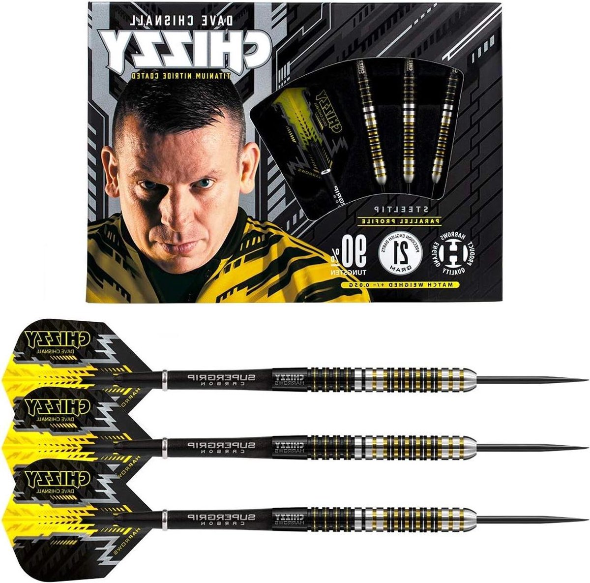 Dartpijlen Set - Professionele Darts - Precisie Werpen - 90% Wolfraam - 26 Gram - Zwart Zilver