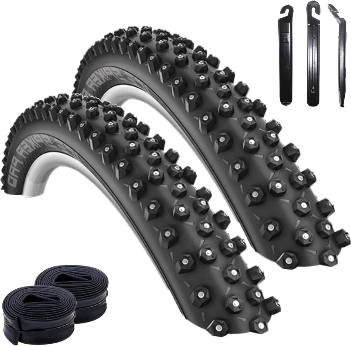 Winterbanden Fietsbanden - Mountainbike Banden - Veilig Fietsen - Met Extra Grip - 26 x 2.10 - Zwart