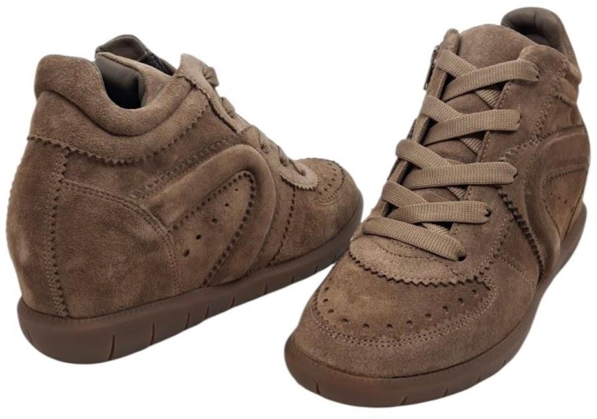 Softwaves Patty Capuccino | Hoge sneaker met uitneembaar voetbed