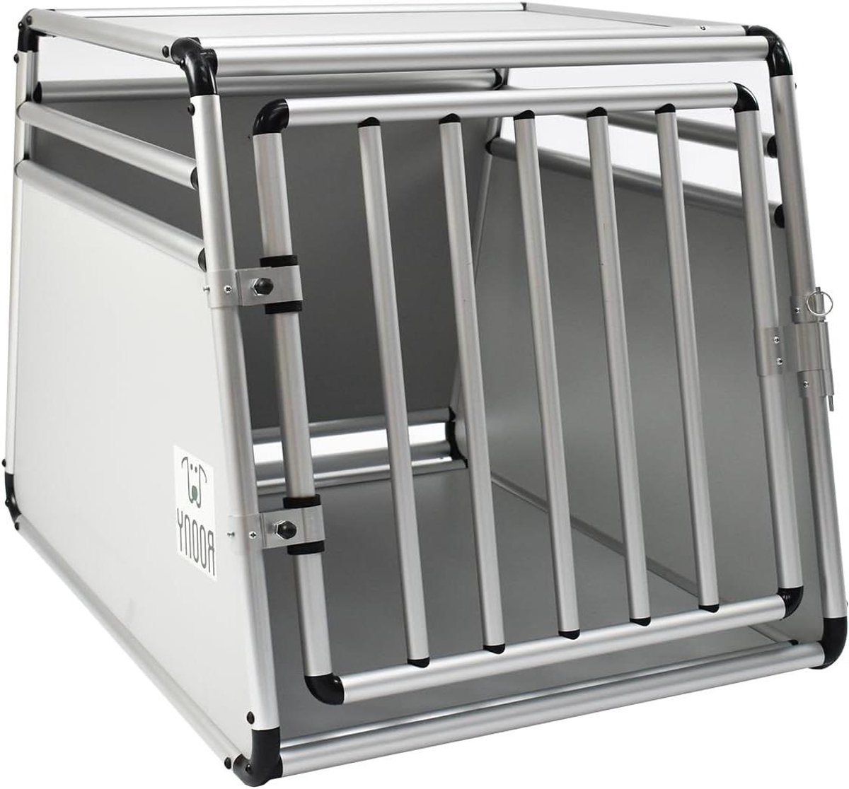 Transportkooi Honden - Hondenkooi Auto - Veilig Vervoer - Schuine Bodem - 68 x 54 x 50 cm - Grijs