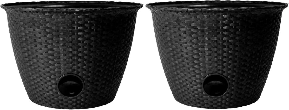 Grote Zwarte Slangenpot 18 Inch voor Tuinslang - Stijlvolle Opbergpot