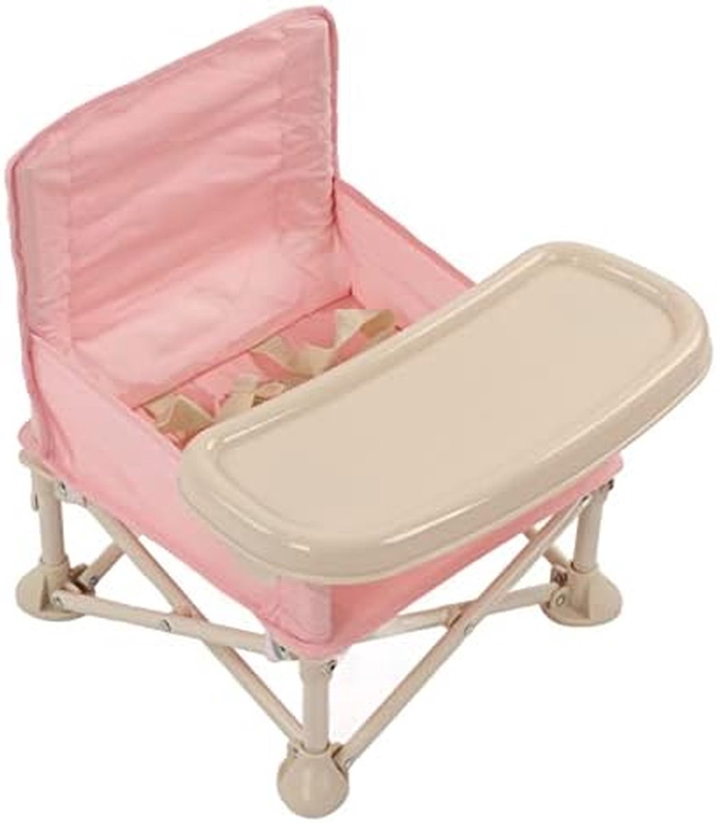 Reisverhoger Baby - Draagbare Peuterstoel - Veilig Eten - Inklapbaar Ontwerp - 40x19x14 cm - Blauw