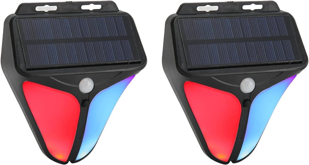 Zonne Alarm - Bewegingsmelder Sirene - Buiten Beveiligen - 129dB Luide Sirene - 3-5 Meter Bereik - Wit