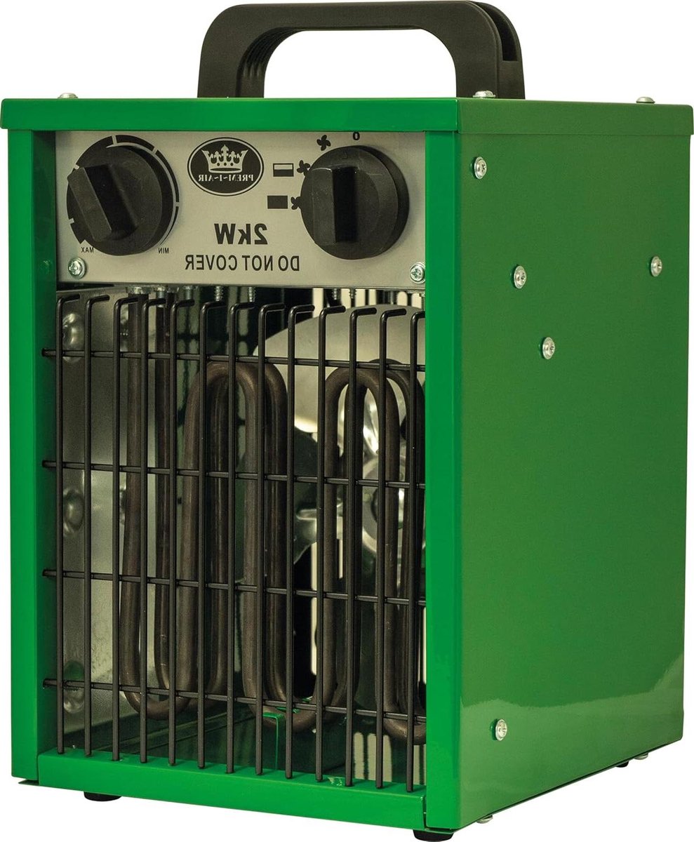 Ventilator Kachel - Mobiele Verwarming - Werkplaats Verwarmen - Instelbare Thermostaat - 2000 Watt - Oranje