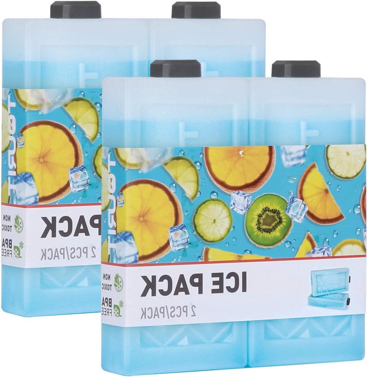 Herbruikbare Ijspakketten - Vriezer Cool Packs - Koel houden - Langdurige Kou - 18 x 16 cm - Blauw