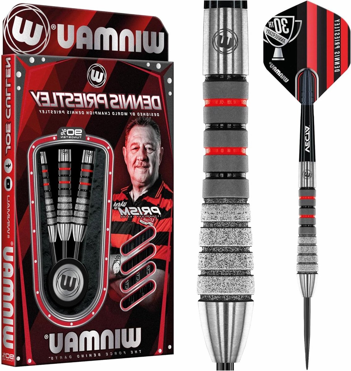 Dartpijlen Set - Stalen Darts - Precisie Werpen - 90% Tungsten - 19 Gram - Zilver