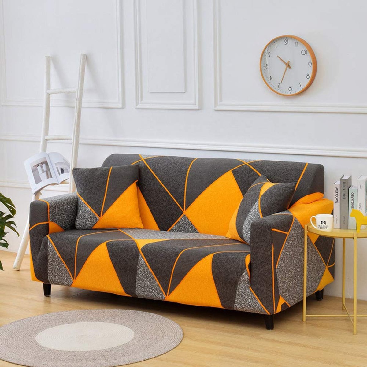 Hoes Sectionele Elastische Stretch Sofa Cover Voor Woonkamer Couch Cover L Vorm Hoek Fauteuil Cover 1/2/3/4 Zits (Pillow Casex2 45x45,Color 16)