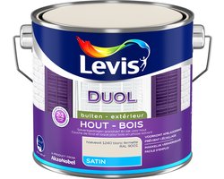 Levis - Duol Hout Buiten Satin - Hoevewit - 2,5 L