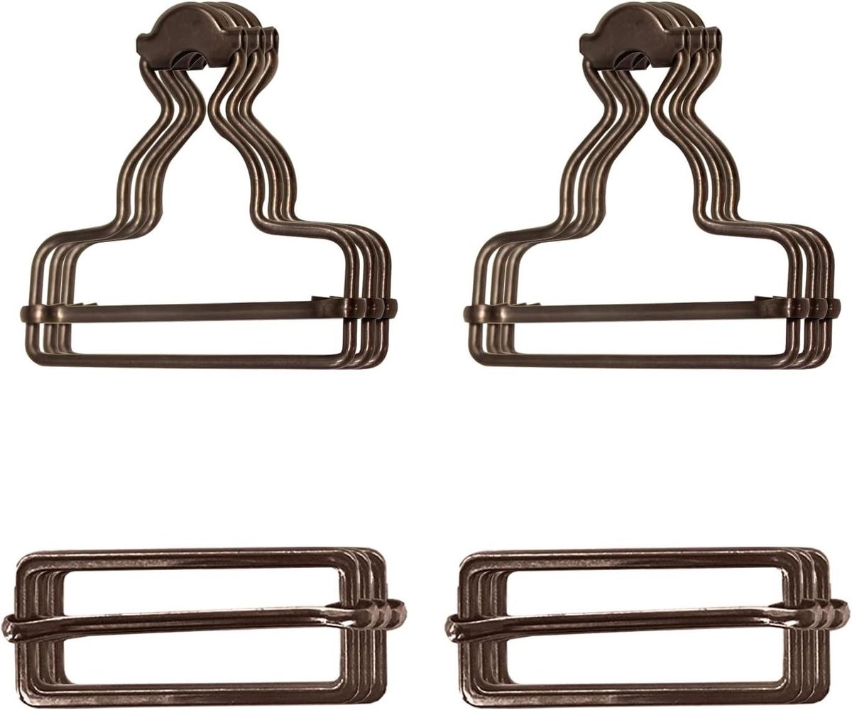 Tuinbroek gespen - Bretel sluitingen - Kleding repareren - Stevig metaal - 40 mm - Gunmetal