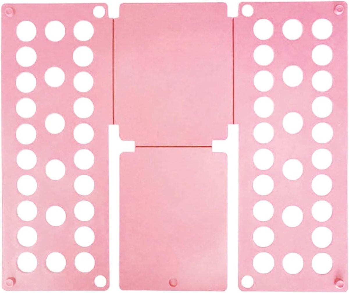 Kleding Vouwplank - Was Organizer - Snel Kleding Vouwen - Uniforme Vouwen - 48 x 40 cm - Roze