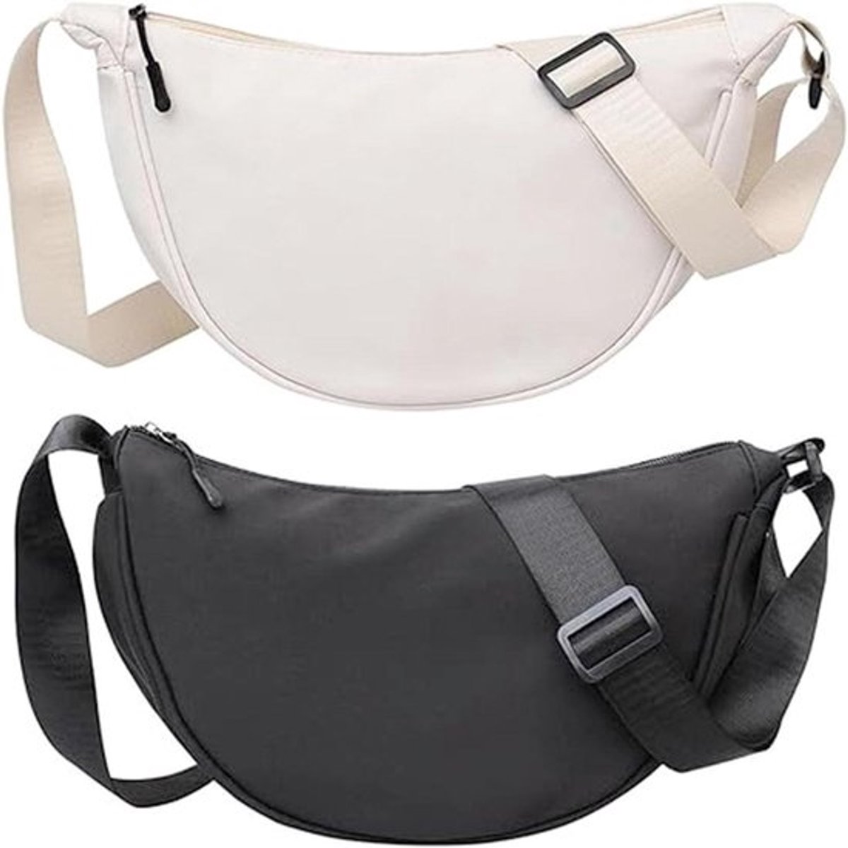 2-pack nyltiek halfmaantas Allecto Plus voor dame