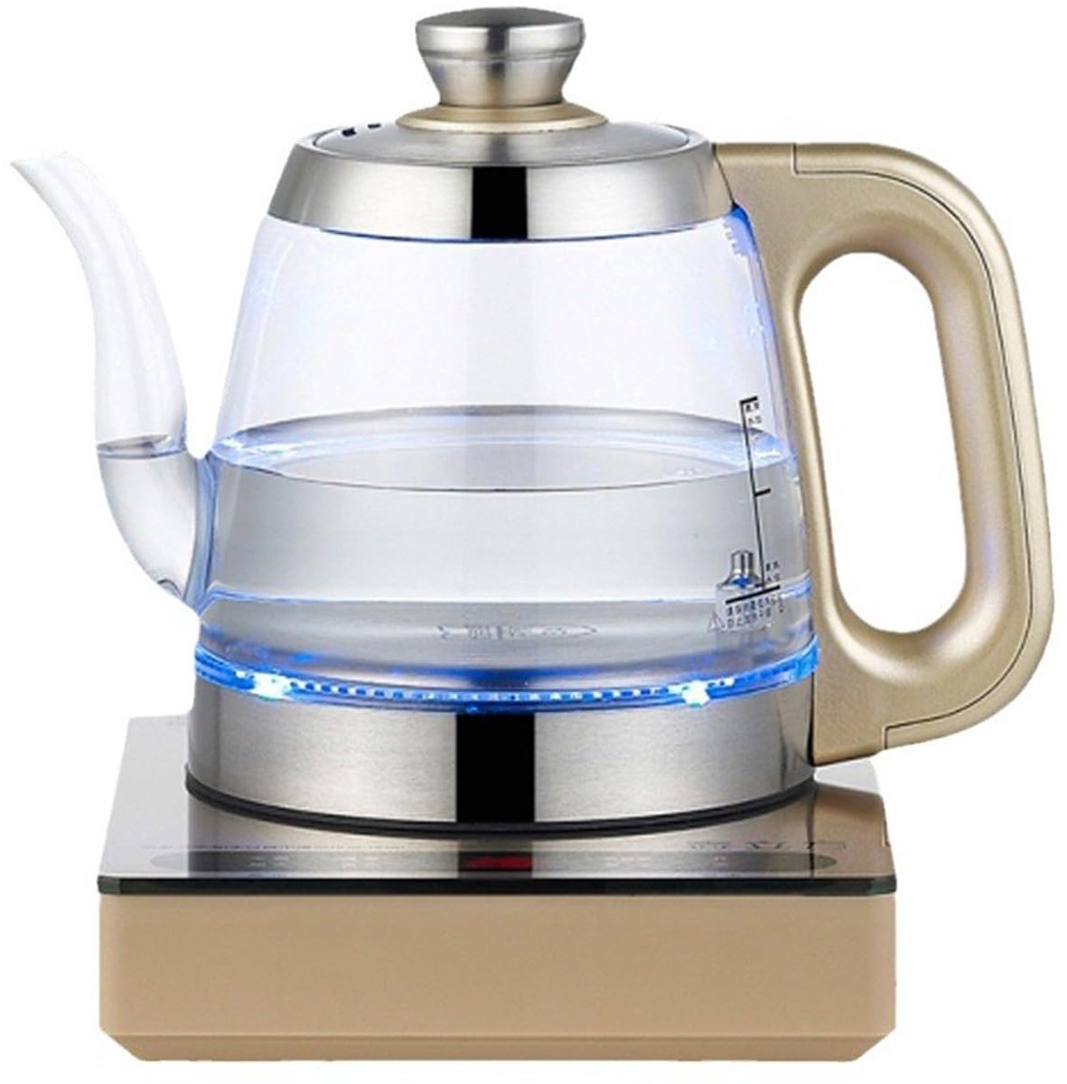 Waterkoker Temperatuurregeling Theepot Elektrisch Snel Water Koken Instelbare Temperatuur 1.0 Liter Glas