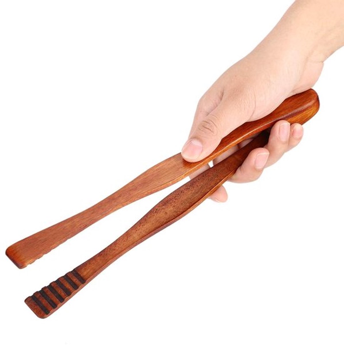 Houten Serveertang - Ergonomisch en Hittebestendig - 1 stuk - Natuurlijke Hout