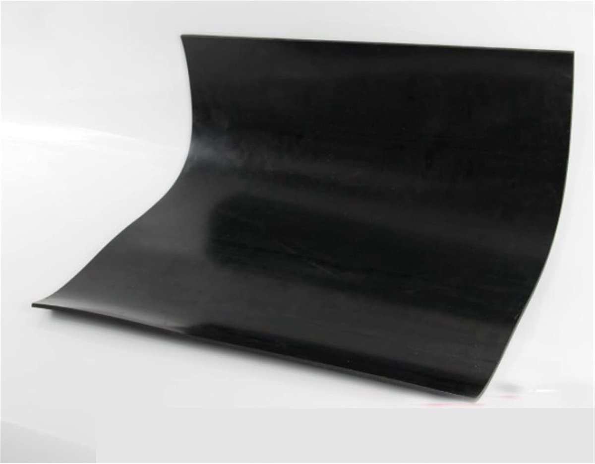 Rubber Plaat - Viton Plaat - Industriële Afdichting - Hoge Temperatuur Bestendig - 3x500x500mm - Zwart
