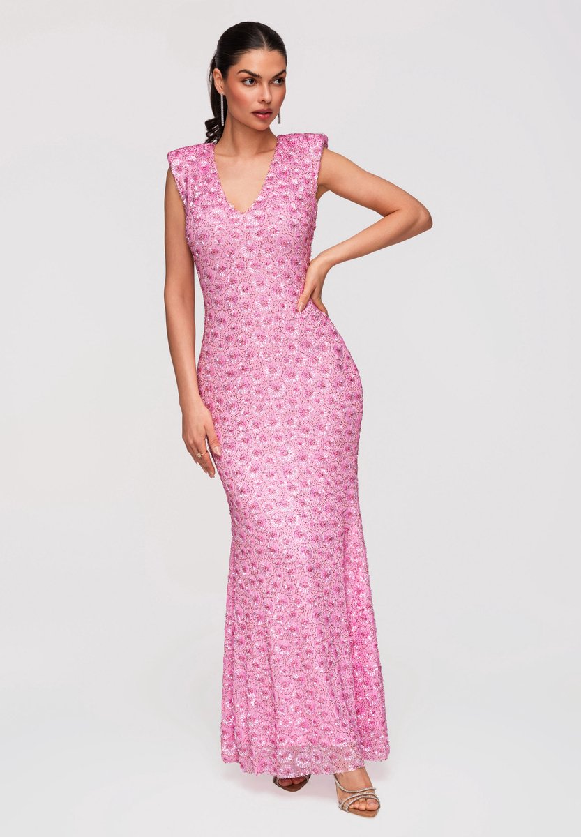 LARICA Jurk - Mouwloos - Geen Sluiting - Jurk Roze XS