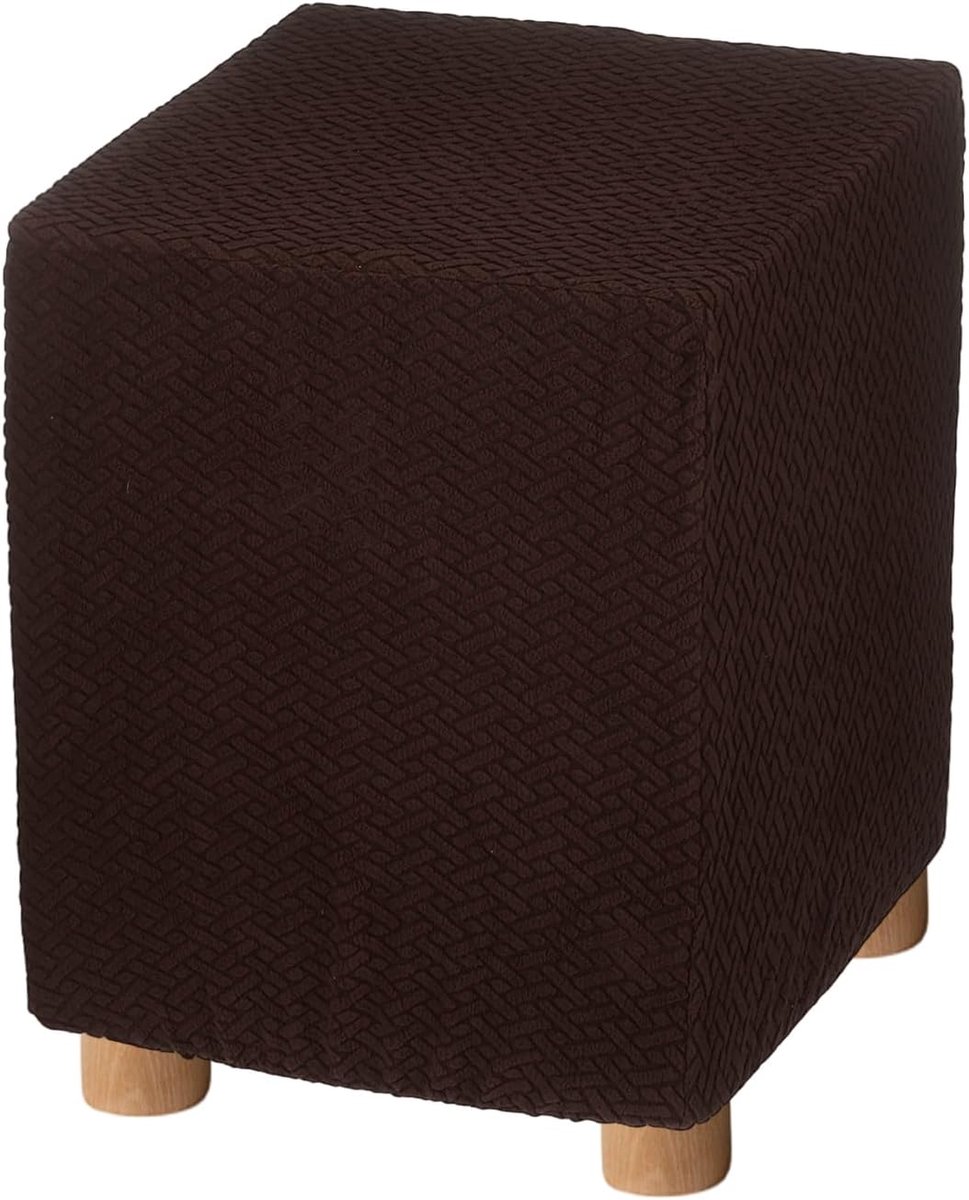 Voetkruk Hoezen - Bank Beschermer - Meubels Opfrissen - Kreukvrij Jacquard - 13-18 Inch - Donkerbruin