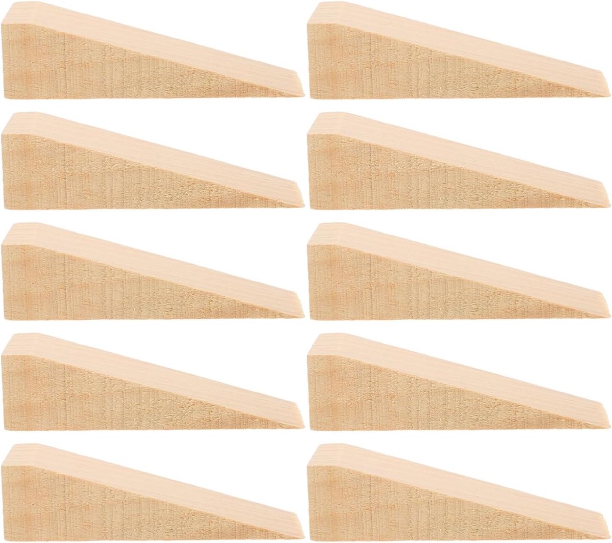 Houten Deurwiggen - Deur Stoppers - Deuren Open Houden - Antislip Ontwerp - 10 Stuks - Multicolor