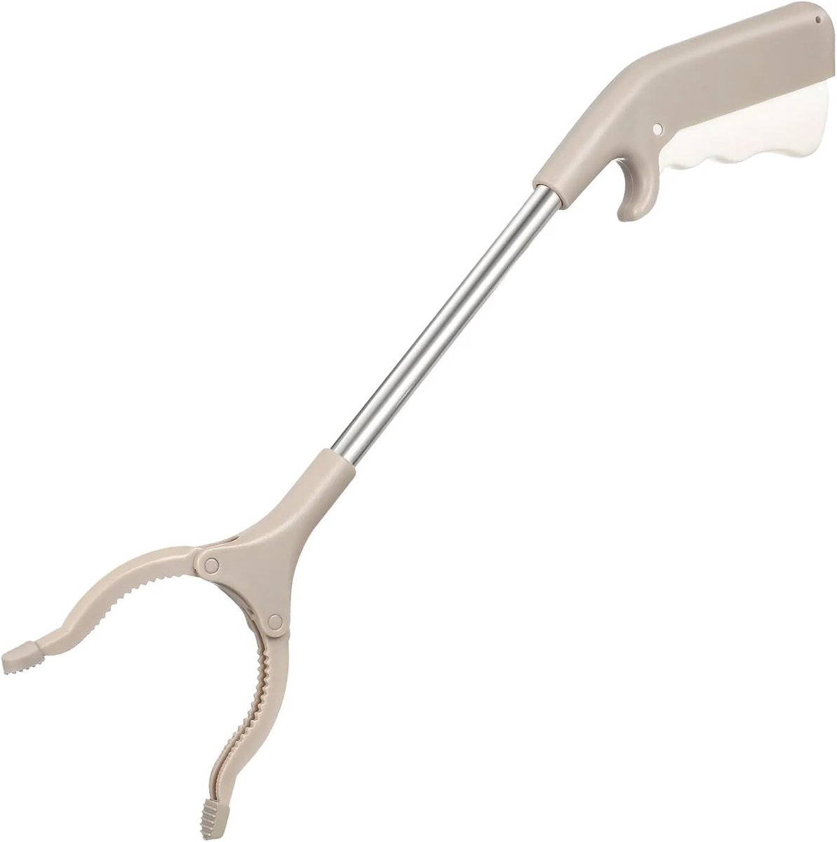 Grijper Reacher Tool - Opvouwbare Grijper - Voorwerpen Pakken - Licht en Beheersbaar - 40 Cm Bereik - Beige