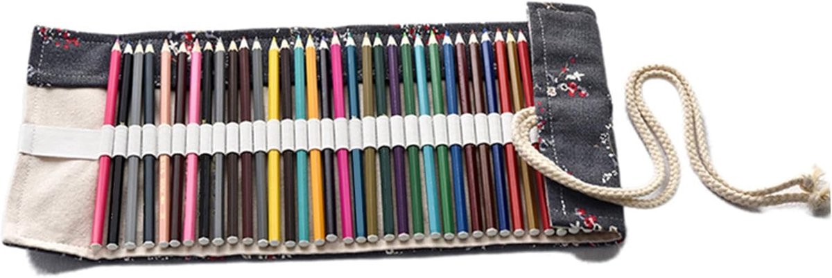 Pennenzakje Kunstenaar Etui - Potlood Rolomslag - Kunst Benodigdheden - Grote Capaciteit - 60 x 195 cm - Gekleurd