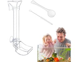 Garnaal Voedingsbuis - Voederbuis Kit - Aquarium Voeren - Multifunctioneel Verstelbaar - Drie Maten - Transparant