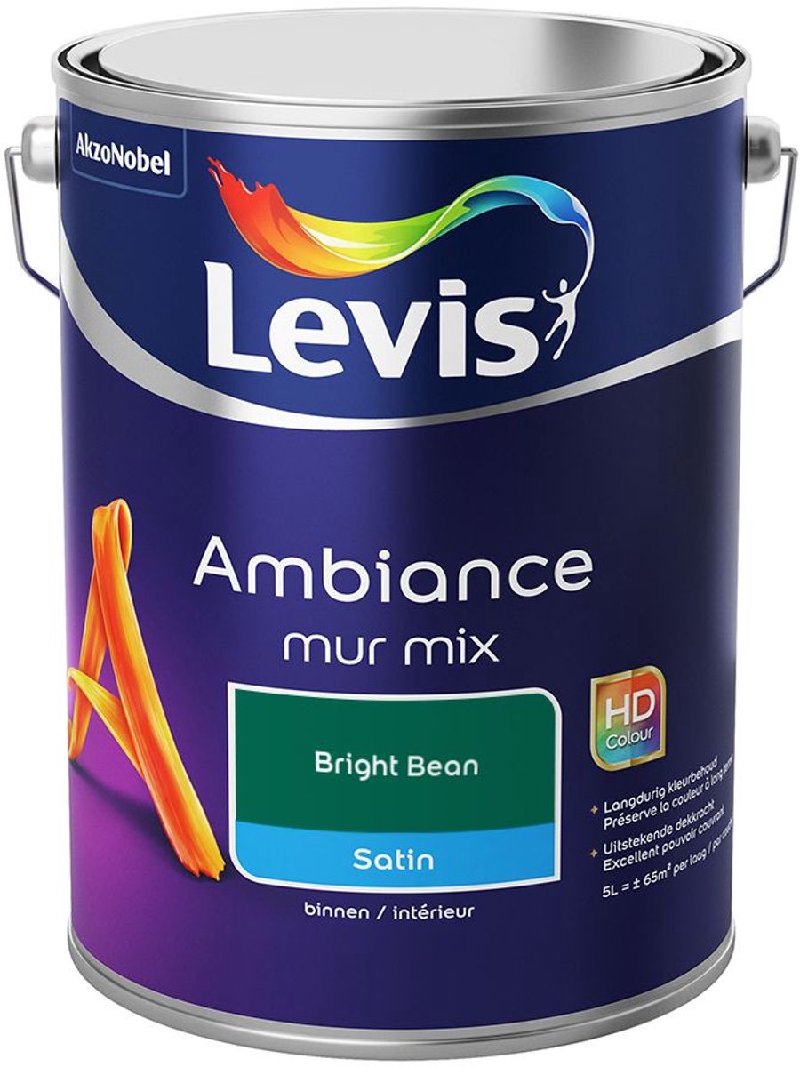 Levis - Ambiance Mur Satin Mix - Bright Bean - Mengverf - 5 L