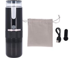 Draagbaar Koffiezetapparaat - Reis Koffiezetter - Onderweg Koffie Maken - Oplaadbaar Draadloos - 170 ml - Zwart