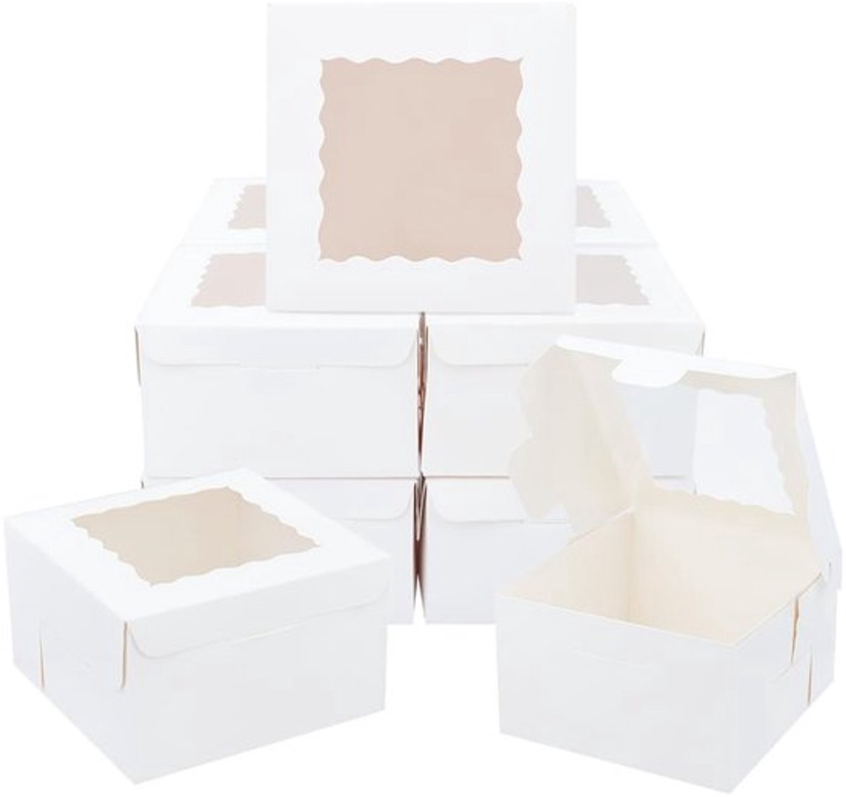 NTHProducts - Cupcake Dozen - Cadeauverpakking - Witte Papieren Dozen - Mini
