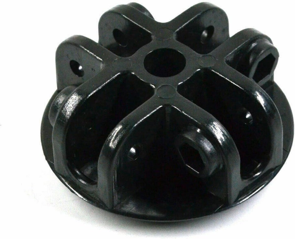 Tent Connector - Gazebo Onderdeel - Reparatie en Onderhoud - 4-Weg Hoekstuk - 7 x 3 cm - Zwart