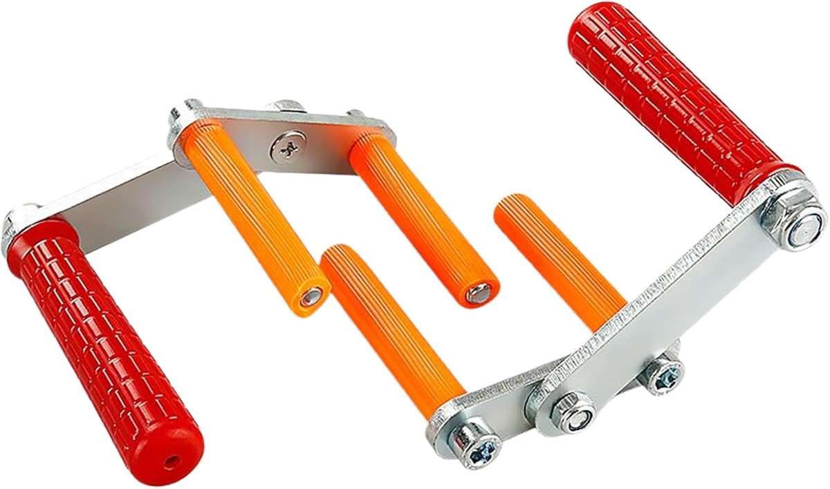 Plaatdrager - Hefgreep apparaat - Materiaal Verplaatsen - Verstelbare Klem - 115 kg Draagvermogen - Rood-Oranje