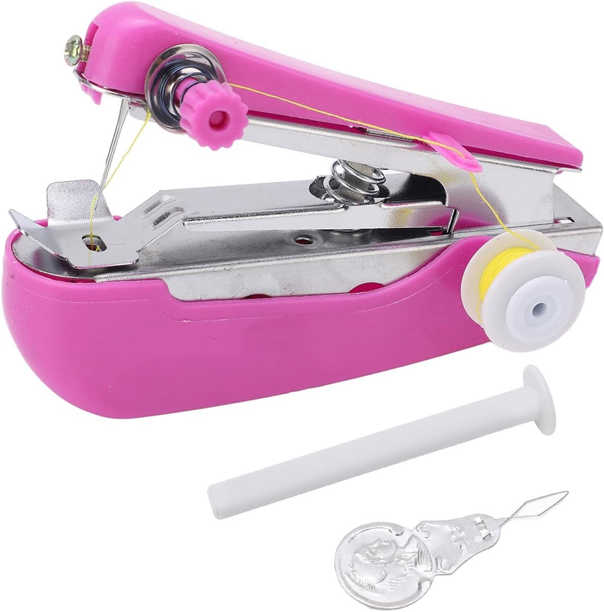 Mini naaimachine - Draagbaar naaigereedschap - Snelle reparaties - Compact en lichtgewicht - Zakformaat - Paars