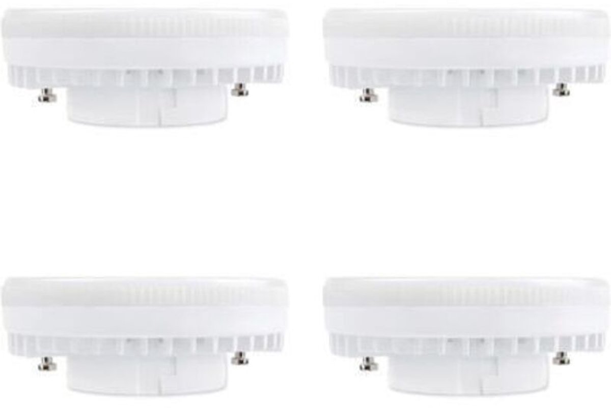 lamp-GX53 LED-lamp, 9W neutraal wit licht, 4000K, 900 lumen, 120° stralingshoek, equivalent aan een 15W-18W GX53 CFL-lamp, niet dimbaar, inbouw GX53 neutrale LED-spot, geschikt voor keukenkastjes en plafondverlichting, 4 stuks