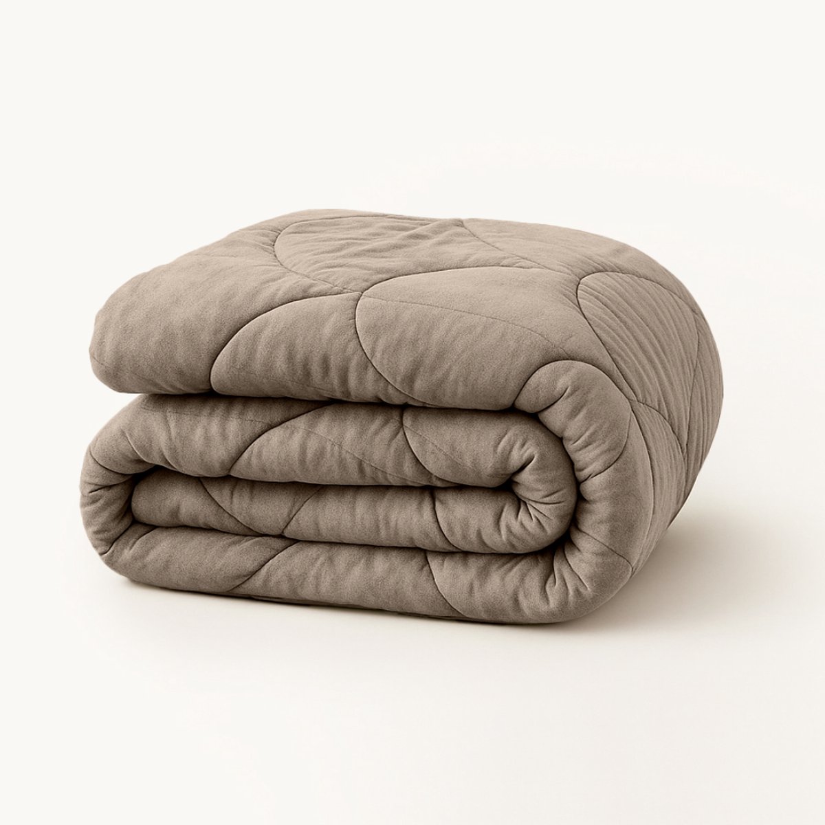 YNOT Dreambed - Velvet Taupe/Grey - 240x200 - Lits Jumeaux - Dekbed Zonder Overtrek - Wasbaar Hoesloos Dekbed - 30 dagen proefslapen - Dekbed met vaste overtrek