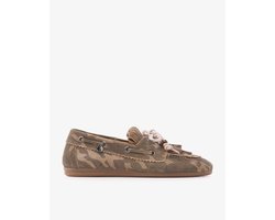 VIA VAI June Loua Loafers Dames - Suède - Groen - Maat 36