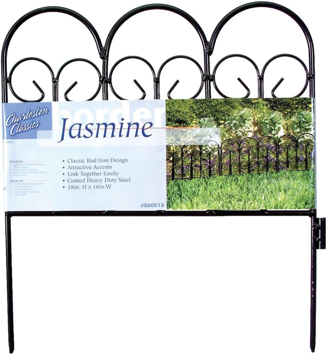 Decoratieve Tuinrand - Stalen Afscheiding - Planten Beschermen - Gepoedercoat Staal - 45 x 40 cm - Jasmijn