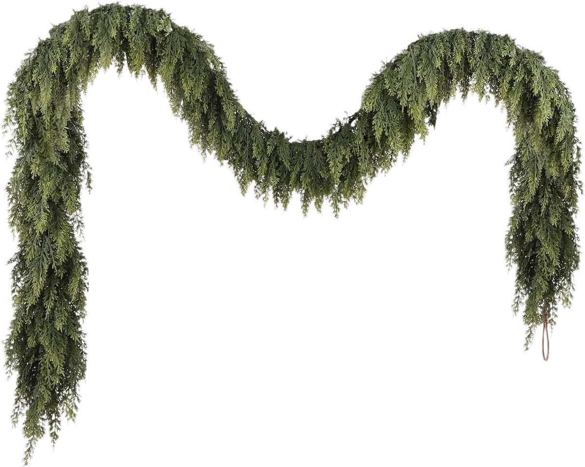 Kerstdennenslinger - Kunstkerstdecoratie - Huis Versieren - Driedimensionale Lagen - 150 cm - Groen