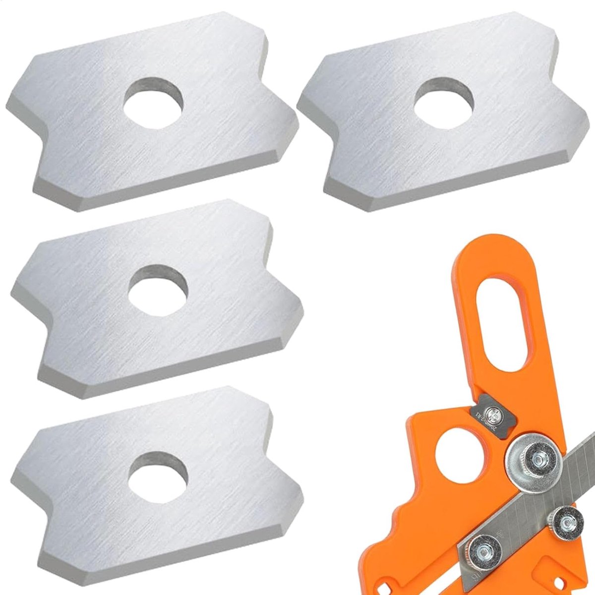 Randtrimmer - Afwerkingsgereedschap - Meubelafwerking - Verstelbare Kop - 4 Stuks - Niet gespecificeerd