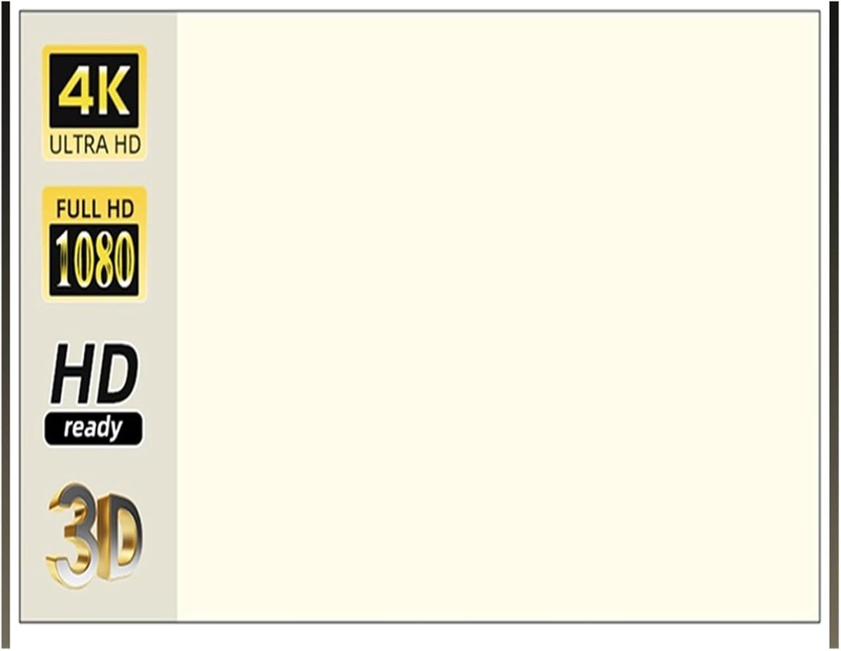 Projectiescherm - Filmdoek - Thuisbioscoop - 160 graden kijkhoek - 60 inch - Wit