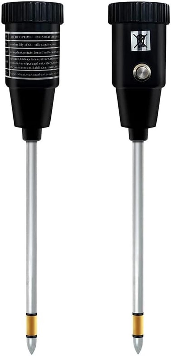 Bodem PH Vochtmeter - Grond Tester - Planten Verzorgen - 2 in 1 Meting - 46 x 10 cm - Zilver