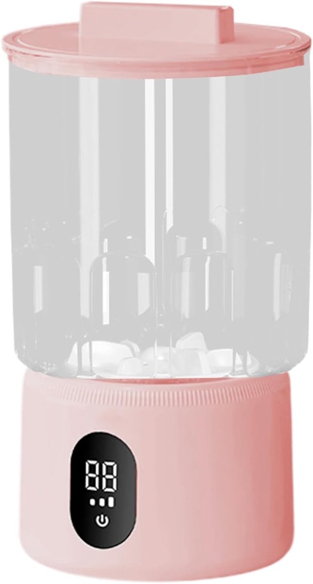 Compacte Wasmachine Mini Wasser Kleine Was Draadloos Werken 1 Liter Roze