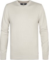 Petrol Industries Heren Trui - Fijngebreid - V-hals - Pullover - Basic Knit - Wit - Maat L
