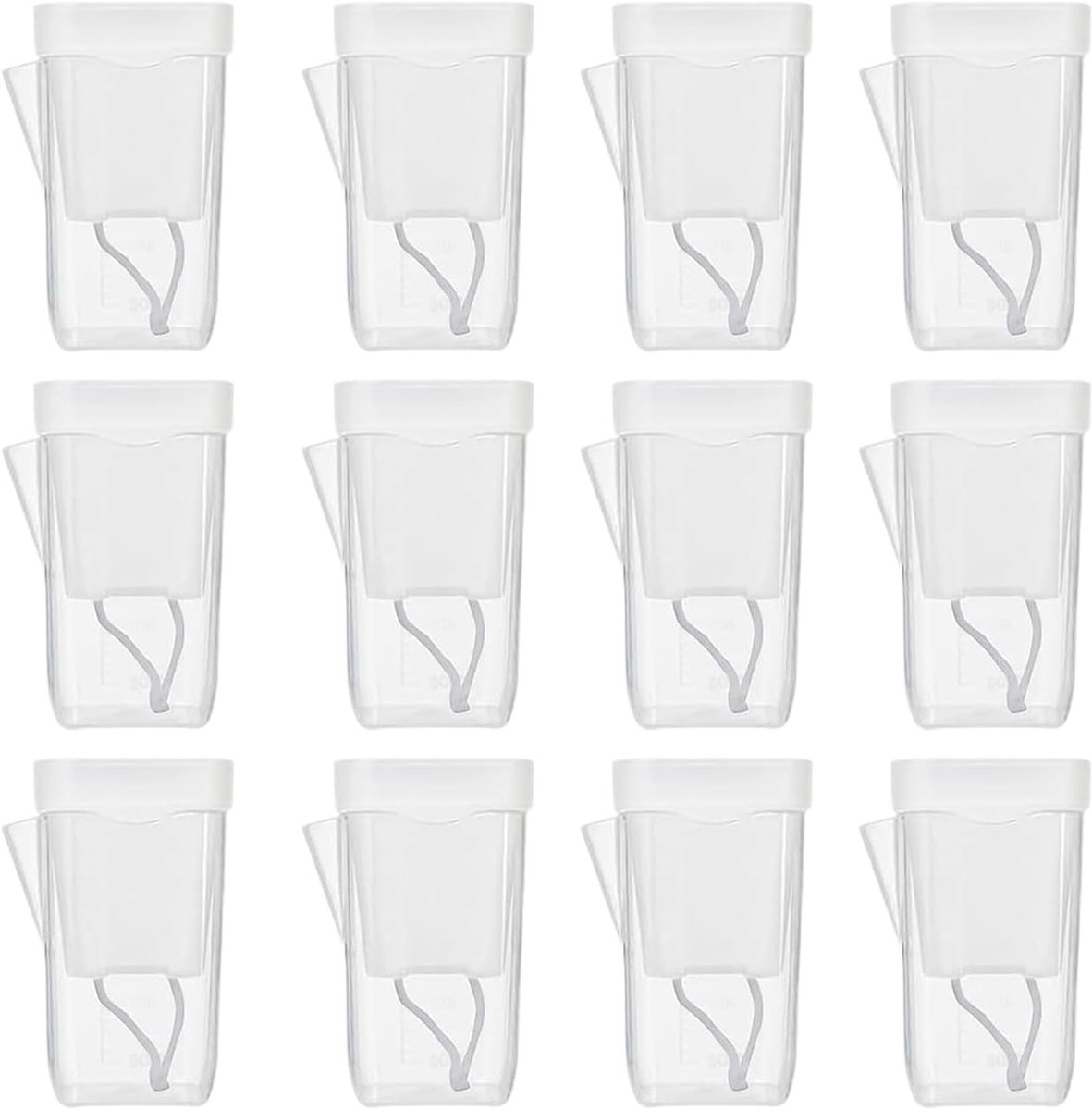 Zelfbewaterende potten - Hydrocultuur potten - Planten vermeerderen - Geïntegreerde waterindicator - 12 stuks - Transparant
