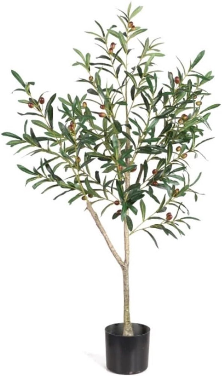 Kunstmatige Olijfboom - Nepboom Decoratie - Binnen Buiten Decoreren - Verstelbare Takken - 120 cm - Groen