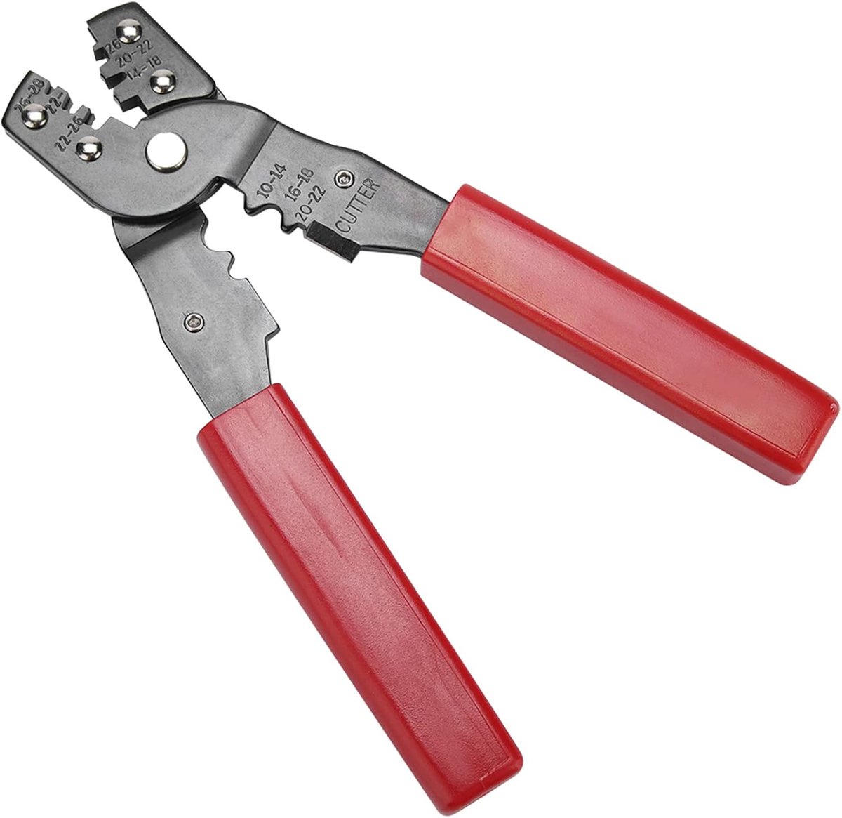 Kabel Krimptang - Draadkrimper - Klus Klussen - Ergonomische Handgreep - 189 mm - Zwart