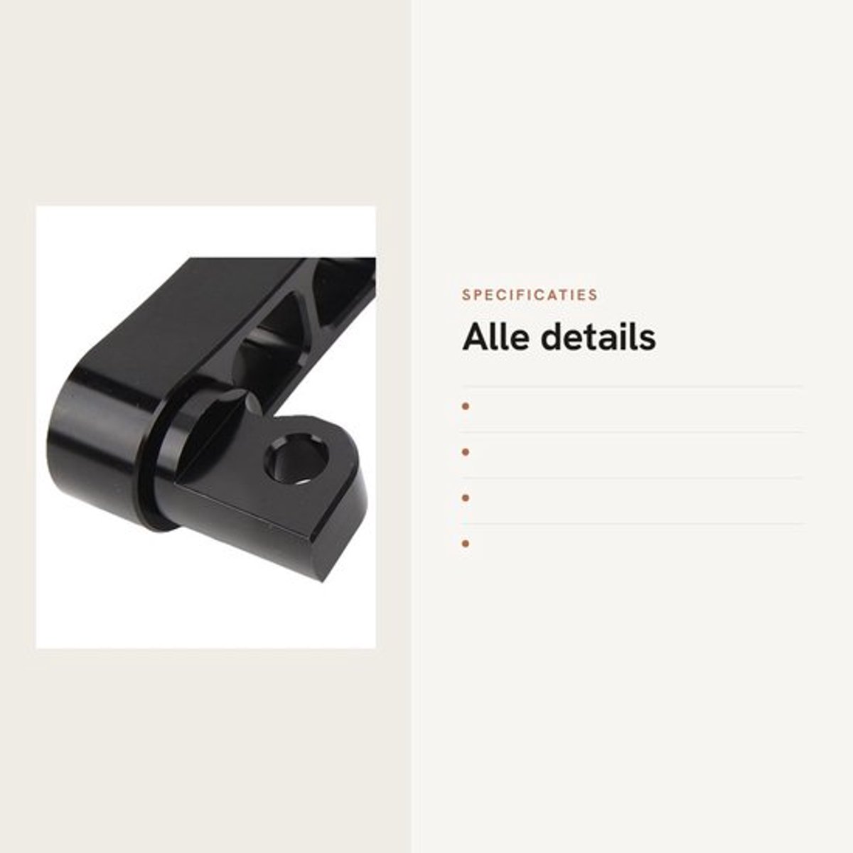 360° Verstelbare Voetsteun - Robuust en Praktisch - Zwart - Motorfiets Accessoire