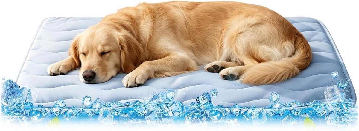 Koelmat Honden - Hondenkleed Zomer - Directe Verkoeling - Ademende Q-factor stof - XL - Lichtblauw